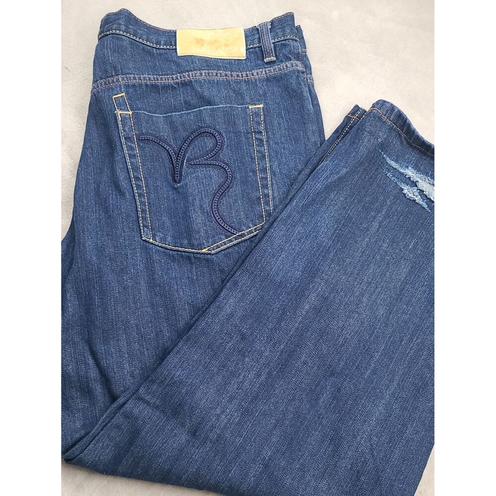 Brooklyn Xpress | Men's Size 42x34 | Y2K B70 Collection Straight Jeans | Indigo